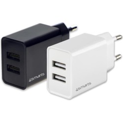 Caricabatterie 4smarts VoltPlug Dual 12W - bianco