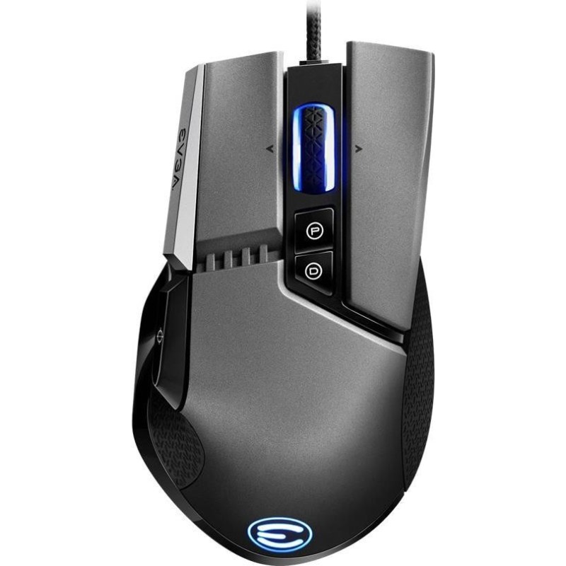 EVGA X17 mouse Ambidestro USB tipo A Ottico 16000 DPI (EVGA X17 Gamin