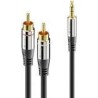 PureLink sonero 2x Cinch auf 3,5mm Audio Kabel 1,5m