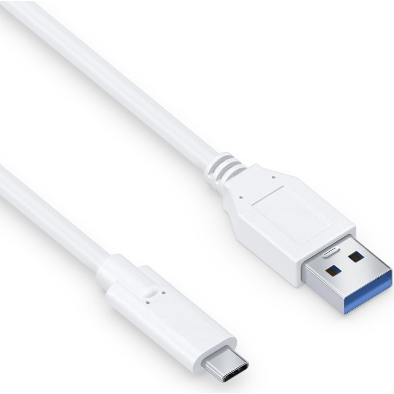 PureLink USB-C auf USB-A Kabel - 3.1 Gen 1, 3A, 5G - iSerie - wei&szlig; -