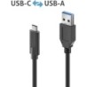 PureLink USB-C auf USB-A Kabel - 3.1 Gen 2, 3A, 10G - iSerie - schwar