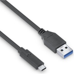 PureLink USB-C auf USB-A Kabel - 3.1 Gen 2, 3A, 10G - iSerie - schwar