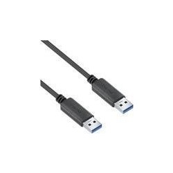 Purelink USB-A auf USB-A Kabel - 3.1 Gen 2, 3A, 10G - iSerie - schwar