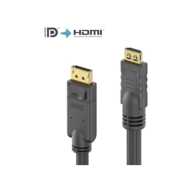 PureLink DisplayPort zu HDMI Kabel 4K - PureInstall 2,00m