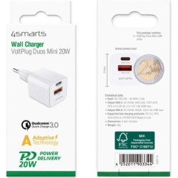 4smarts Ladeger&auml;t VoltPlug Duos Mini PD 20W wei&szlig;