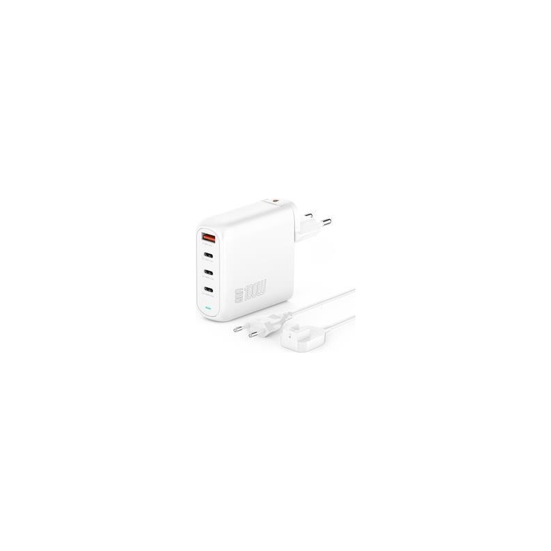 4smarts Ladeger&auml;t GaN Flex Pro 100W 3 USB-C+1 USB-A wei&szlig;