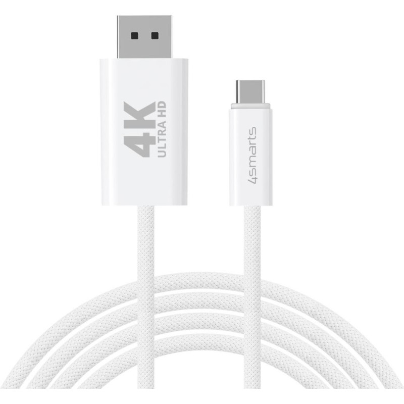 Cavo 4smarts da USB-C a Display Port da 2 m, bianco