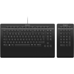 3Dconnexion Keyboard Pro with Numpad tastiera USB + RF Wireless + Blu