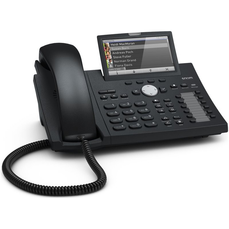 Snom D375 telefono IP Nero 12 linee TFT SNOM VOIP Corded Desk Phone