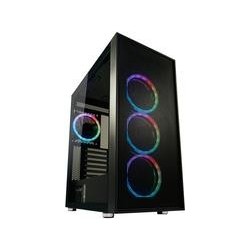 Custodia MidiTower ATX 802B nero USB3.2/Audio, senza alimentatore, Wa