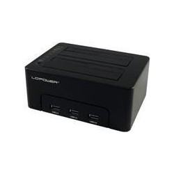 LC-POWER USB3.0 HDD Docking Station f.2,5&#039;&#039;/3,5&#039;&#039; SATA HDD/SSD,inkl.3