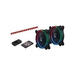 LC Power LC-CF-RGB-COMBO Fan 1-pack Sort 120 mm