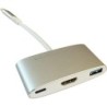 LC-POWER USB 3.0 HUB mit HDMI/PD-P. USB-Typ-C-Hub m. USB3.0/HDMI/PD-P