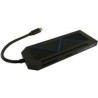 LC-POWER USB 3.2 HUB-C-Multi-6-RGB Externer HUB m.Kartenleser,Lade&amp;HD