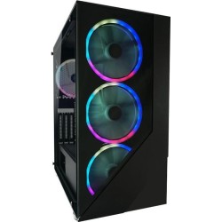 Geh&auml;use MidiTower ATX 803B black USB3.0/Audio,o.Netzteil,Shaded_X