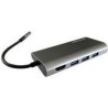 LC-POWER USB 3.2 HUB-C-Multi-5 Hub esterno con lettore di schede, ric