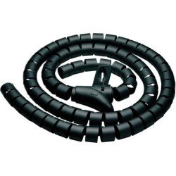 Cavo Purelink a spirale in polietilene 2,50 m nero