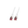 M-Cab Cat6 S/FTP 1m cavo di rete Bianco S/FTP S-STP CAT6 SFTP RJ45