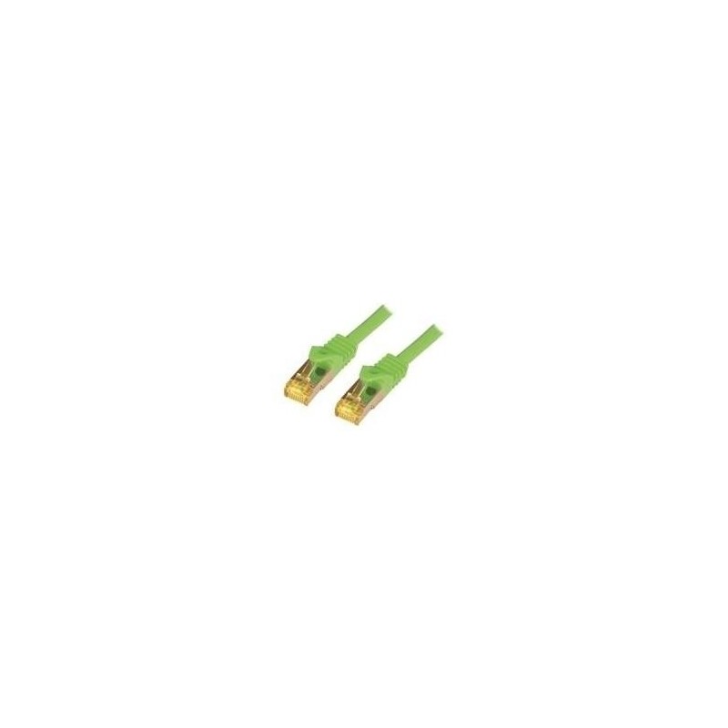 M-Cab 0.5m CAT7 S-FTP cavo di rete Verde 0,5 m S/FTP [S-STP] (CAT7 SF