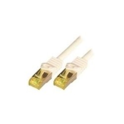 M-Cab 2m Cat7 cavo di rete Bianco S/FTP [S-STP] (CAT7 SFTP RJ45 LSZH 