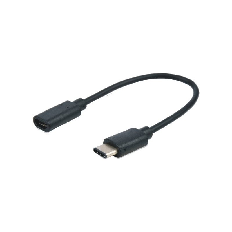 M-Cab 7003616 cavo USB 015 m USB 20 USB C Micro-USB B Nero USB-C 2