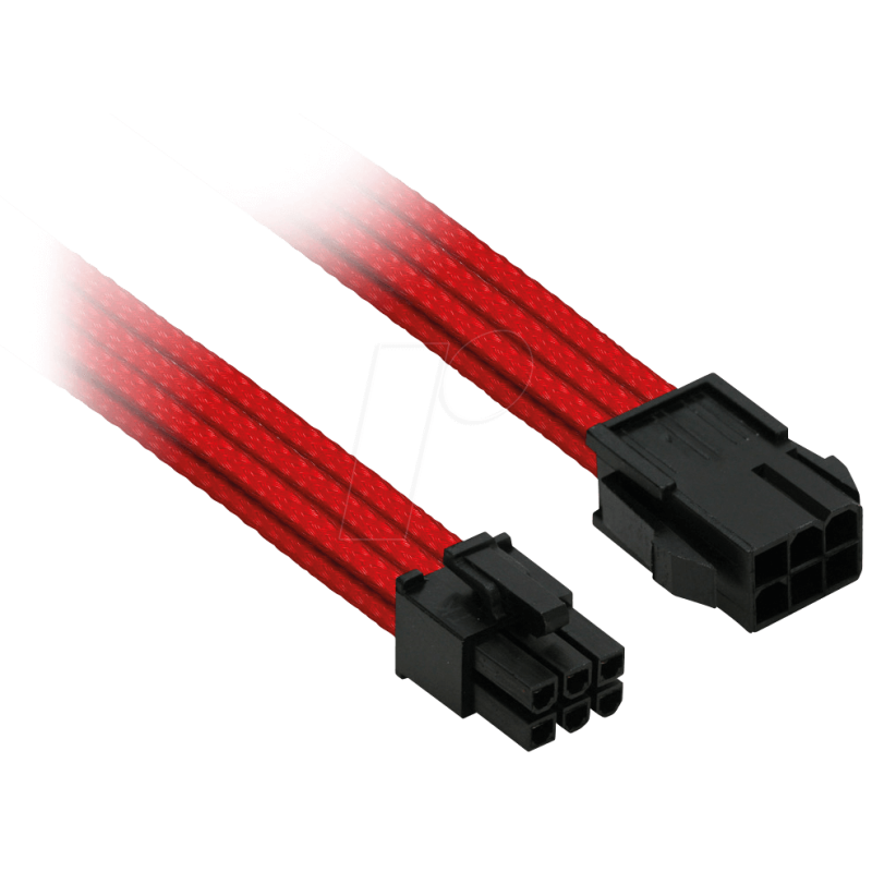 Kabel Nanoxia 6er PCI-E Verl&Atilde;&curren;ngerung, 30 cm, rot