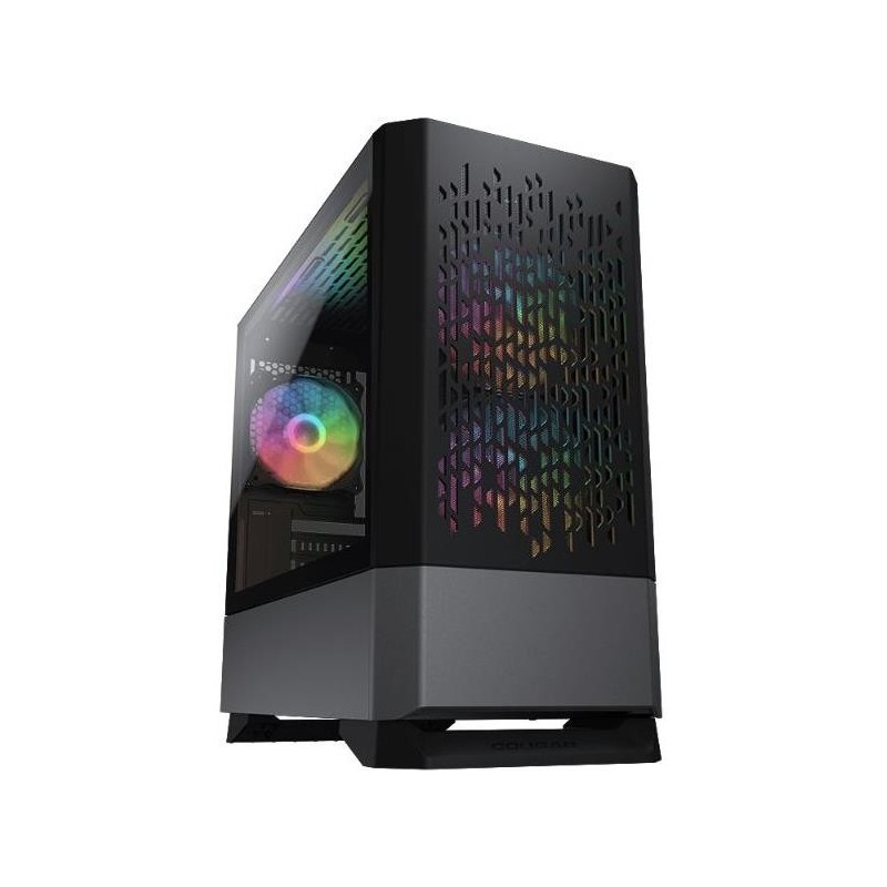 Cougar Caja Minitorre MG140 Air RGB Black Cristal