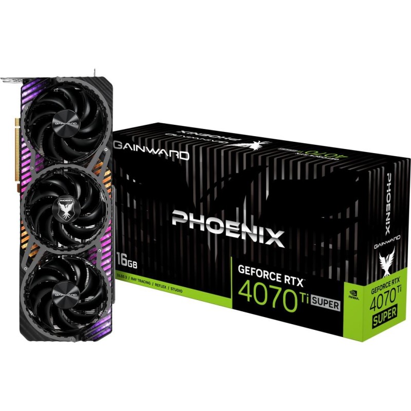 GAINWARD GeForce RTX 4070Ti Super Phoenix 16GB GDDR6X Grafikkarte HDM