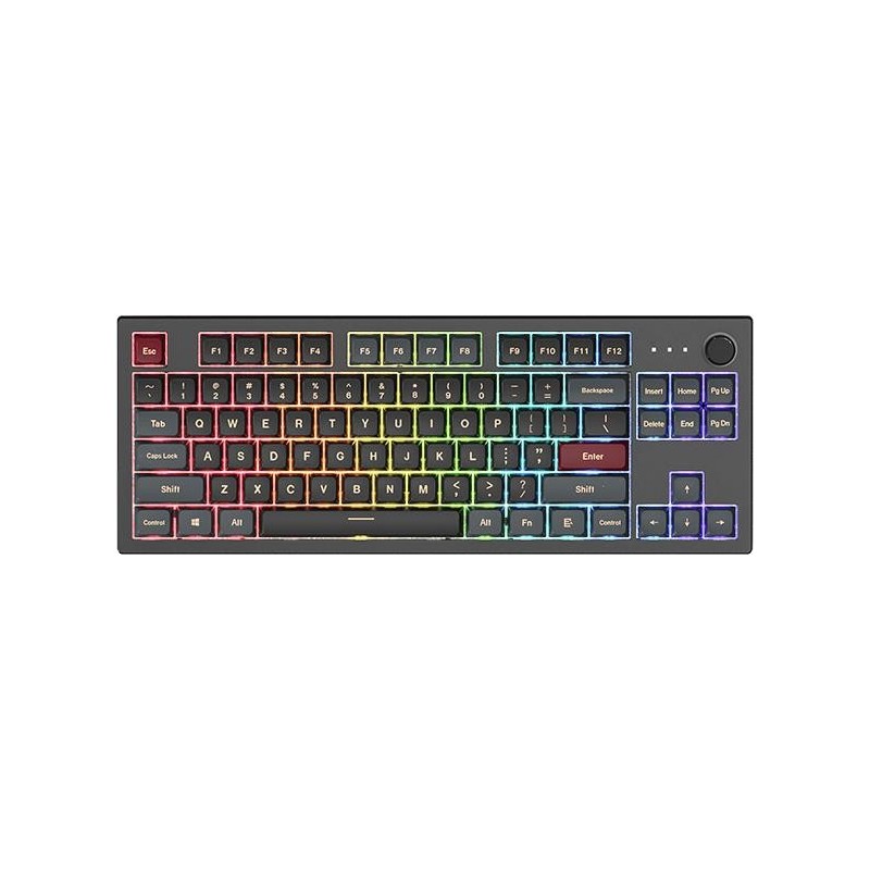 MKey TKL Darkness Tastatur Mekanisk RGB Kabling