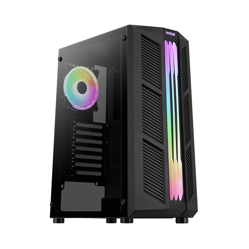 Aerocool Prime V2 Midi Tower Tempered Glass - Black