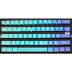 Ducky Azure PBT Double-Shot Keycap Set, DE Layout