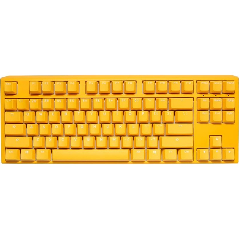 Ducky One 3 Yellow TKL Gaming Tastatur, RGB LED - MX-Silent-Red (US)