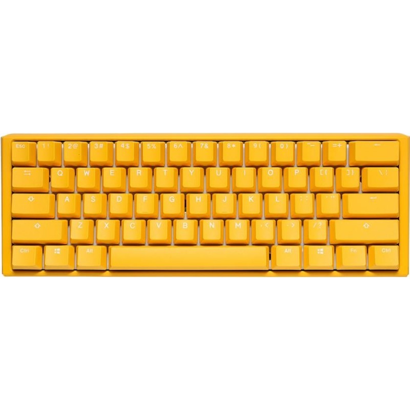 Ducky One 3 Yellow Mini Gaming Tastatur, RGB LED - MX-Speed-Silver (U