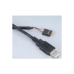 Akasa USB 2.0 USB-kabel 40cm Sort