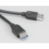 Akasa USB 3.0 cable Ext cavo USB 1,5 m Nero (Akasa USB 3.0 150cm Male