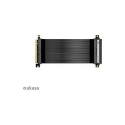 Akasa RISER BLACK X2 Premium PCIe 30 x 16 Riser cable20CM 180Â°