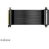 Akasa RISER BLACK X2 Premium PCIe 30 x 16 Riser cable20CM 180Â°