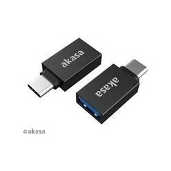 Akasa USB 3.2 Gen 2 USB-C adapter Sort