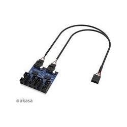 Akasa Interner USB 2.0 Hub-Karte, inkl. 30cm USB Kabel