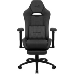 Aerocool ROYALASHBK Premium Ergonomic Gaming Chair Legrests Aeroweave