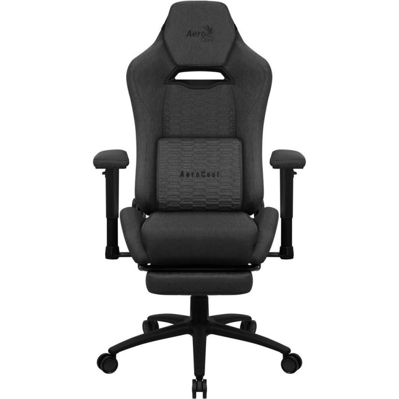 Aerocool ROYALASHBK Premium Ergonomic Gaming Chair Legrests Aeroweave