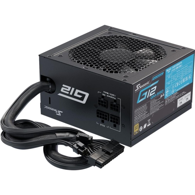 Alimentazione 550 watt ATX *Seasonic* G12 GM - parzialmente modulare