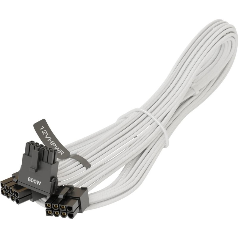 Seasonic Kabel 750 mm 90Grad White f&Atilde;&frac14;r GPU 16Pin max 600Watt