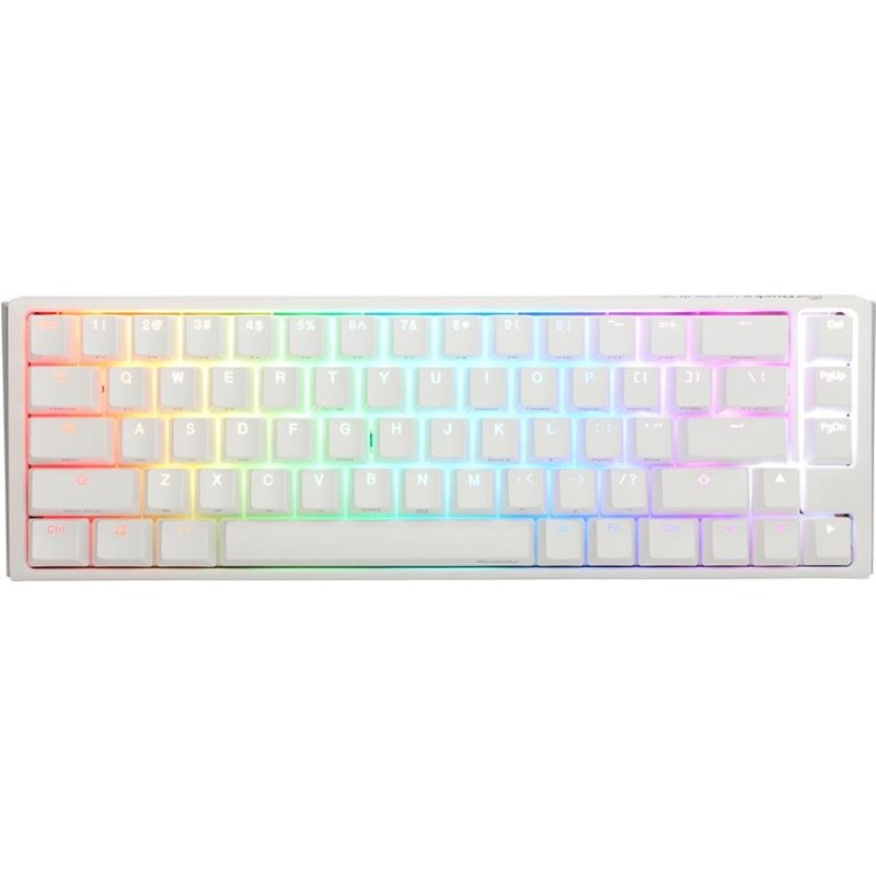 Ducky One 3 Classic Pure White SF Gaming Tastatur, RGB LED - MX-Speed