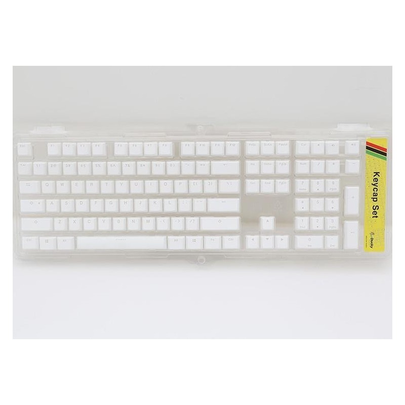 Ducky PBT Double-Shot Keycap Set, DE Layout - wei&Atilde;