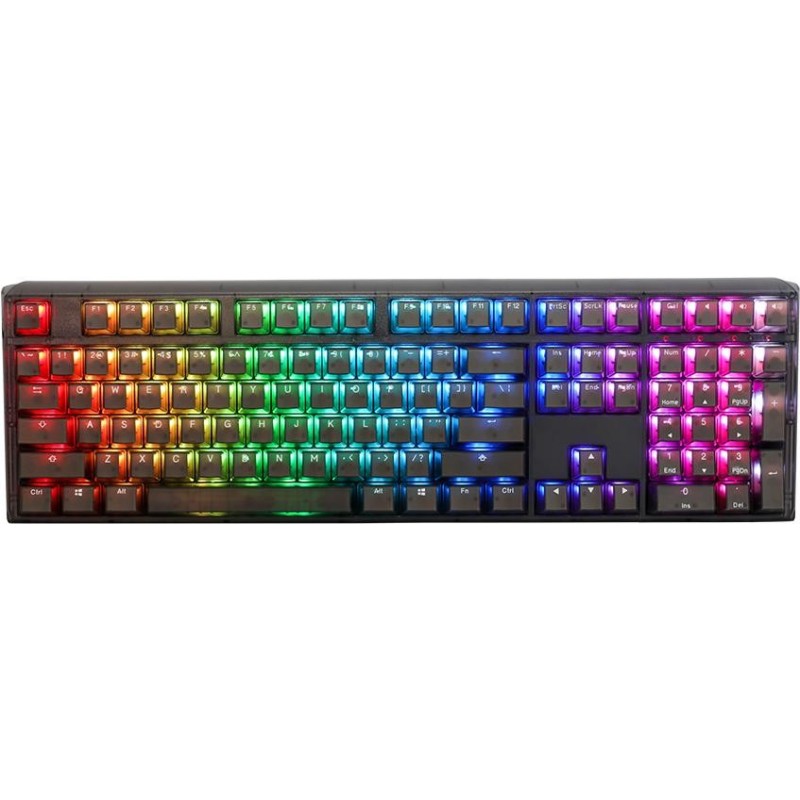 Ducky One 3 Aura Black Gaming Tastatur, RGB LED - MX-Silent-Red (US)