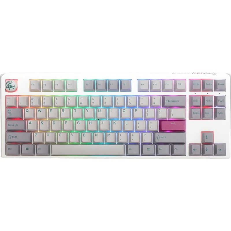 Ducky One 3 Mist Grey TKL Gaming Tastatur, RGB LED - MX-Brown (US)