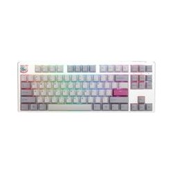 Ducky One 3 Mist Grey TKL Gaming Tastatur, RGB LED - MX-Blue (US)