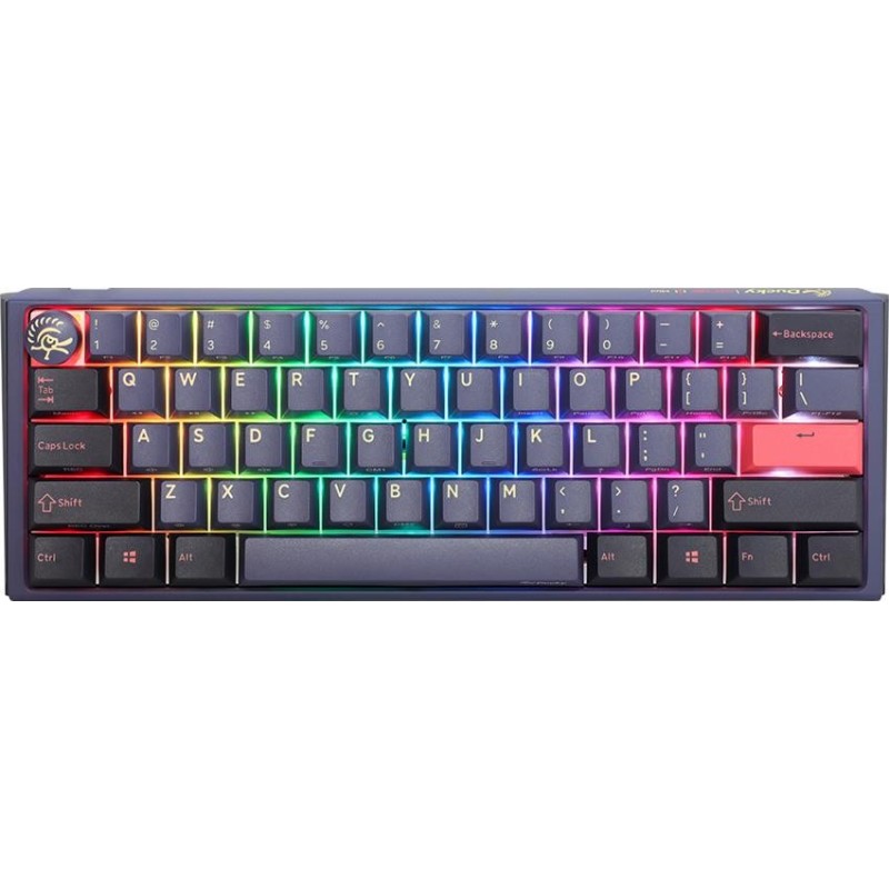 Ducky One 3 Cosmic Blue Mini Gaming Tastatur, RGB LED - MX-Silent-Red