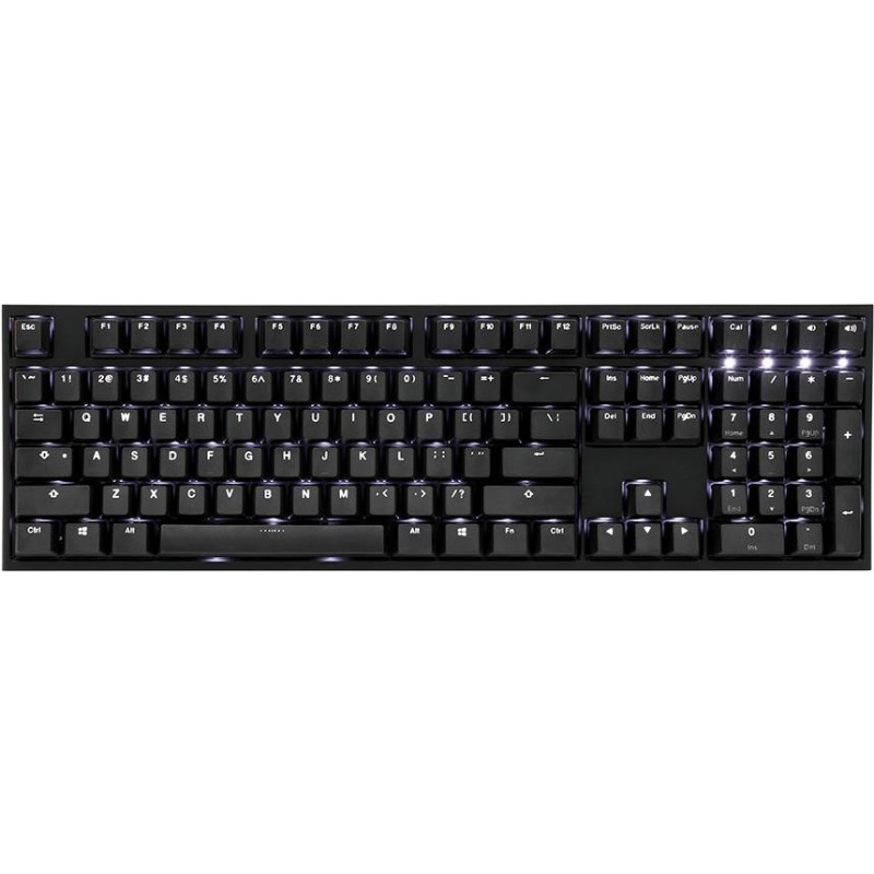 Ducky One 2 White LED Tastatur Mekanisk Hvid Kabling